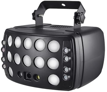 Luci da palco a LED, 4in1 Red Rain Patterns Light LED Strobo RGBW Derby Beam Effetto illuminazione da palco DJ Disco Party Holiday Wedding Carnival Lamp per la festa di matrimonio(With Remote)