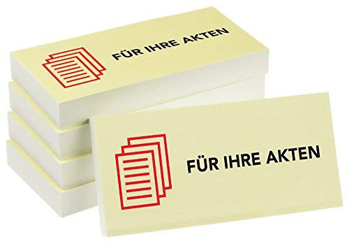 PRICARO Haftnotizen Für Ihre Akten, 100 Blatt, 5 Stück