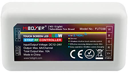 LGIDTECH FUT038 RGBW LED-Lichtstreifen 2,4 GHz RF Wireless 4-Zonen-Controller Empfänger Box,Milight 4-Zonen-RGBW-Fernbedienung, B3 T3-Panel und WiFi-iBox-Hub Alle sind separat erhältlich