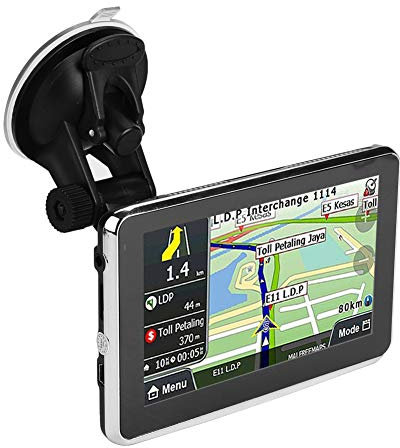Keenso universal de navegación GPS de pantalla táctil de 5 pulgadas para coche camión 256 MB 8 GB MP3 FM Europa Map/Maps/Tráfico en vivo/Live Parking/Alertas de conductor/voz automática