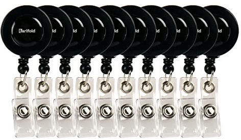 Djois, 200518 – Black Line Ausweishalter, 10 Stück, Schwarz | Black Line Ausweishalter, Schwarz, 10 Stück, zum Organisieren, Schützen und Präsentieren von Dokumenten