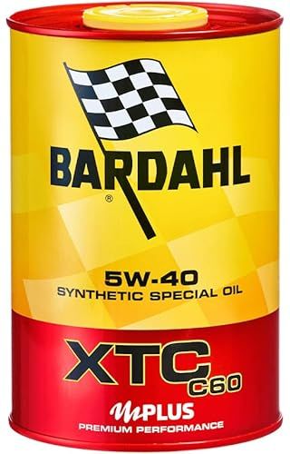 Bardahl - Olio XTC C60 5W40, Lubrificante per Auto 100% Sintetico, Riduce Attriti sulle Parti del Motore, Dona Longevità e Pulizia per gli Organi del Motore, 3 Litri