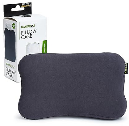 BLACKROLL® Pillow CASE Jersey, Kissenbezug 30 x 50 cm für Recovery Pillow, weicher Kopfkissenbezug aus hochwertiger Baumwolle, formstabile Kissenhülle ohne Faltenbildung, Anthrazit