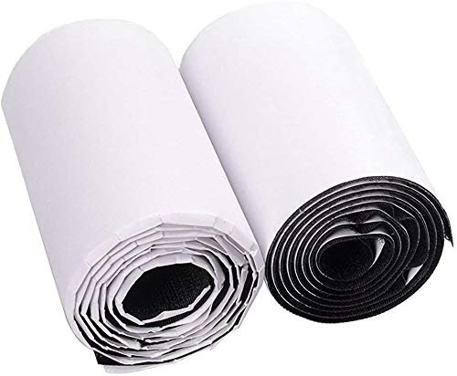 Nastro biadesivo 10cm di Larghezza, U-horizon 10CM * 1M Nastro Adesivo Set Strisce in Gancio e Anello, Nero