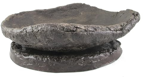 Bonsaischale + Untersetzer Bonsai Schale Bogenschale Pflanzschale oval anthrazit 38x26x9cm (17925)