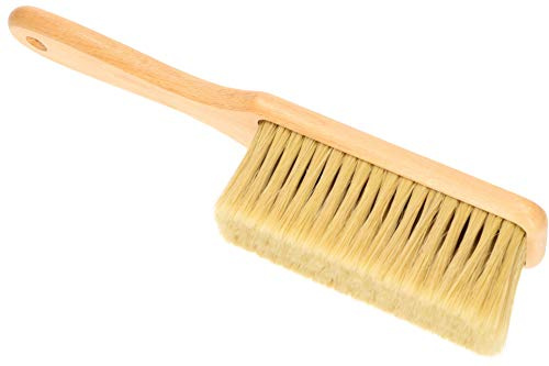 KOTARBAU® Cepillo de lavado de coche de pelo natural, 340 mm, corto, cepillo de limpieza para coche, cepillo de mano para limpiar ventanas de coche