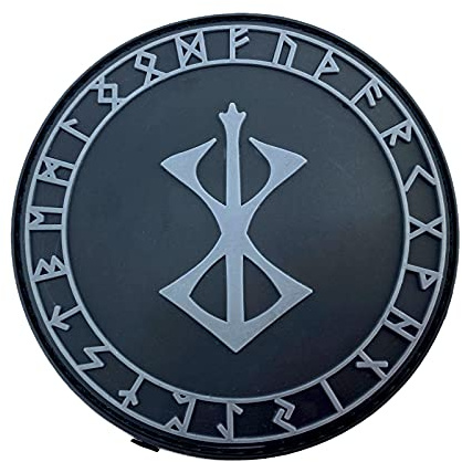 Berserker Marke des Opfers Grau Rüstung Viking Wikingers PVC Airsoft Paintball Klett Emblem Abzeichen Patch