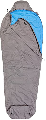 Cocoon Mountain Wanderer Schlafsack, Volcano Grey-Light Blue, 220x80 cm
