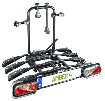 Eufab Porte Velo sur attelage Plateforme Amber inclinable 4 velos