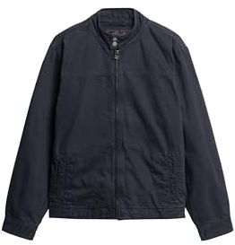 Superdry Herr Veste Harrington Classique, Eclipse Navy, M