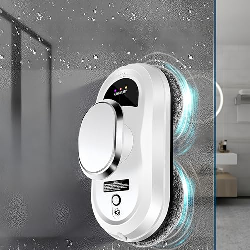 Sowone roboticvacuumcleaner Smart Glass Cleaner Robot with Powerful Suction 5600Pa, Remote Control Glass Cleaner Robot for Windows, Tiles and Doors in Classrooms
