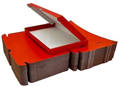 iDEALS UK PACKAGING LTD C5 A5 Postal Pip Boxes Large Letter Boxes Generic Shipping Boxes Cardboard Boxes For Posting Large Letter Postage Boxes - Pack of 25 (Red)