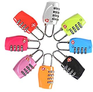 Angoily 330 Zugelassenes Hochleistungs-gepäckschloss 4-kombinations-vorhängeschloss Für Koffer Zahlenschloss