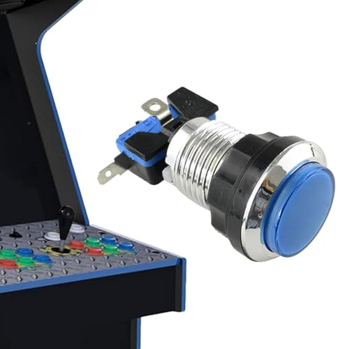 Botón de consola de juegos con luz, arcade Game Console Botton Botón