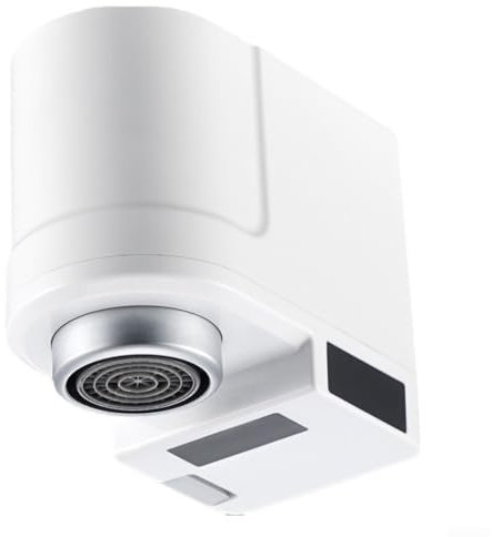 Zoegneer Rubinetto intelligente Sensore a infrarossi Risparmio idrico Dual Sensing Touchless Dispositivo di controllo automatico del flusso per cucina Bagno Lavello Rubinetto Prevenzione trabocco