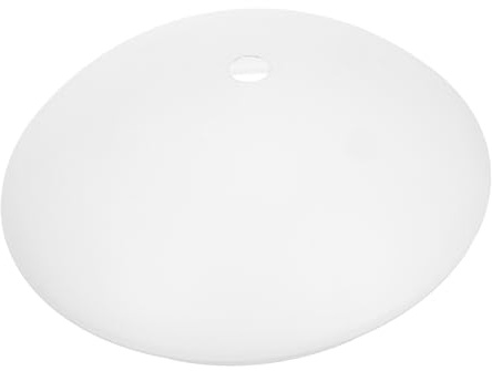 IMIKEYA Cubierta Fácil Reemplazo de Bombilla y Alta Durabilidad de Luz Redonda en Pvc Blanco con Orificio para Lámpara de Techo para Uso en Interiores y Dormitorios