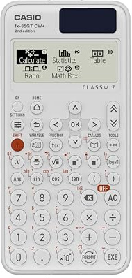 Casio fx-85GTCW+ Scientific Calculator White (UK Version) - Upgrade from previous fx-85GTCW model