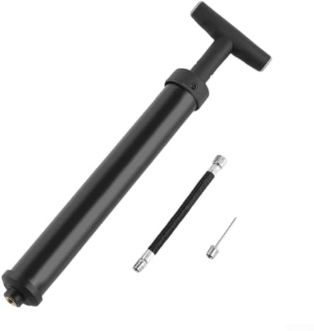 Gdfnmogo Pompe à ballon haute pression avec manomètre, gonfleur de sport multifonctionnel pour football, basket-ball, volley-ball, aiguille de pompe à ballon, Rota