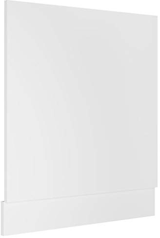 HFXHIJXQ Mascherina per lavastoviglie Lione, colore bianco, 59,5 x 3 x 67 cm, in legno dal design moderno, robusto e durevole, per cucina e angolo cottura