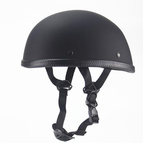 Casco Mezzo Moto Vintage Approvato DOTECE Caschi Cromwell Caschi Jet E Demi-Jet Aperto Casco Retrò Moto Elmetto Scodella Robusto E Confortevole Per Adulti Uomini Donne B,M:57-58CM