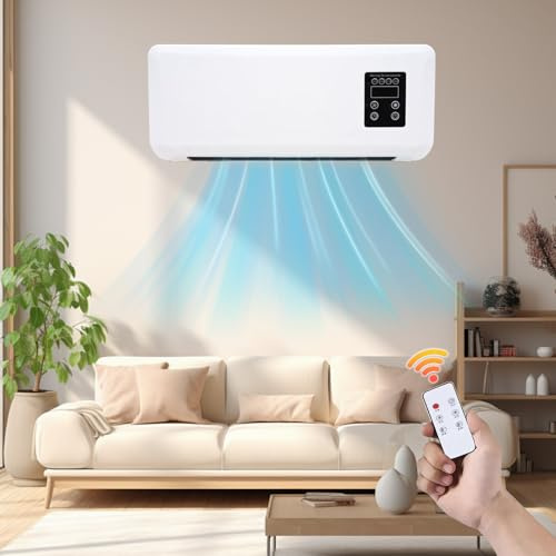 Ventilador de Enfriamiento de Pared, Ventilador de Aire Acondicionado Portátil Climafy con Control Remoto, Sistema de Aire Acondicionado, Aire Acondicionado de Pared, Split Reversible, Sin Unidad