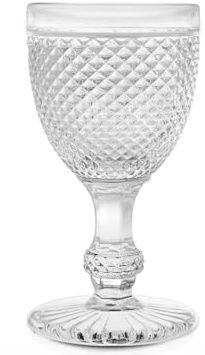 H&H Diamantato Confezione da 6 Calici Acqua, 6 unità