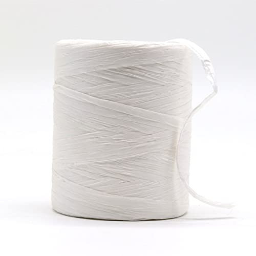 180 m/roll hilo de cuerda de rafia hilo de paja orgánico para tejer sombreros de verano bolsas caja de regalo embalaje cuerda de papel de embalaje