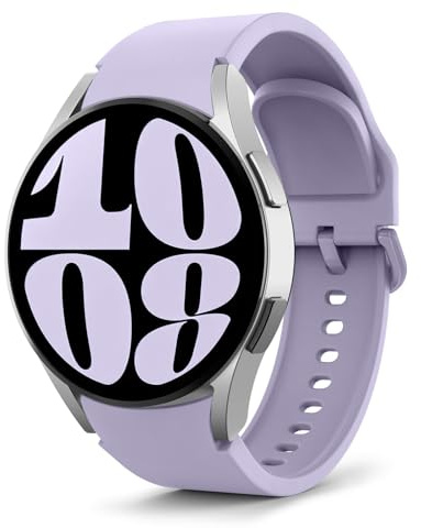 MoKo Sport Armband Kompatibel mit Samsung Galaxy Watch 7/6/5/4/FE 40mm/44mm | Keine Lücke, für Watch 6/4 Classic 43mm/47mm/5 Pro 45mm, Weiches Silikon, Wasserdicht und Atmungsaktiv, für Herren und Damen