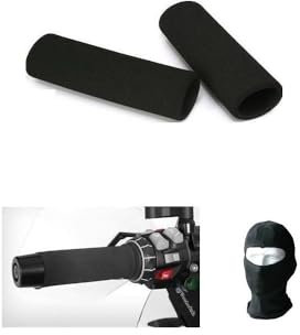 Kompatibel mit Moto Guzzi California 1400 Custom Lenkergriffabdeckung für Lenkergriffe aus Neopren, Griffe aus Schaumstoff für Lenkergriffe auch beheizt, rutschfest, universal, 12 x 4,2 cm