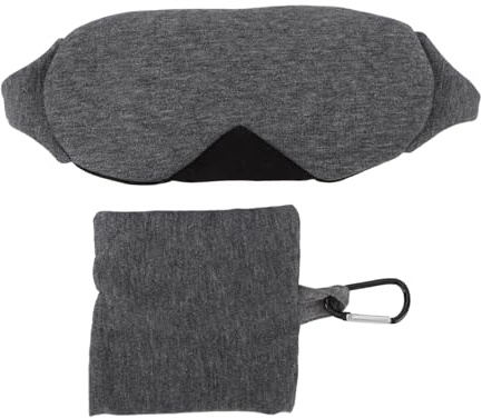 Augenmaske zum Schlafen, Lichtblockierende Schlafmaske, Weiche Baumwolle, Verstellbar, Atmungsaktiv, Ideal für Tiefenentspannung und Reisen, Premiumqualität