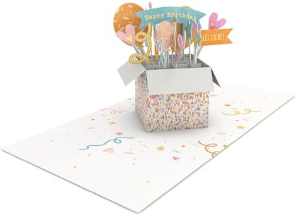 Grafik-Werkstatt |Pretty Pop-Up Karte | dreidimensional | Happy Birthday