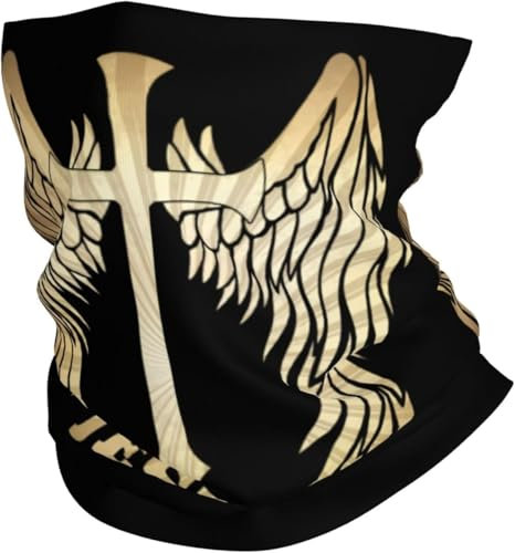 Halstuch Religiös Christentum Glaube Jesus1 Haarband Nahtloses Half Face Kopfbedeckung Bequem Schlauchschal Für Herren Yoga Motorrad