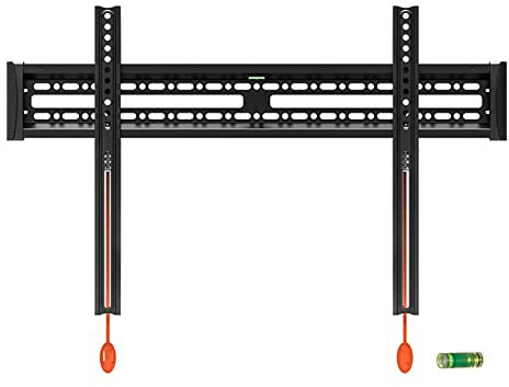 Support mural pour téléviseur inclinable et réglable pour la plupart des écrans plats LED, LCD, OLED, Plasma de 40 à 65 pouces, téléviseurs incurvés, profil bas, jusqu'à VESA 600x400 et 68,2 kg
