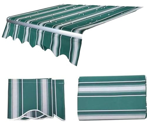 Ricambio per tende da sole retrattili in tela di ricambio per tende da sole retrattili Tessuto Oxford PVC senza cornice. Adatto per cortili, verande e finestre.