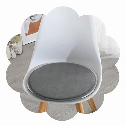ANWEALTH Rundes Hockerkissen Stuhlpolster rutschfestes Schaumstoffkissen 12/16/20 Zoll weiche runde Bürostuhlkissen für die Küche waschbar (J6 4 Stück_16 Zoll/40 cm)