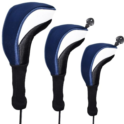3pcs/Set Driver # 1 3 5 Fairway Wood Cover Golf Club Headcover
