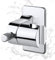 KILDOWS Supporto Soffione Doccia Senza Foratura, Soffione Doccia Argento, Supporto Doccetta Regolabile a 360°, Porta Doccino in ABS Cromato per Bagno