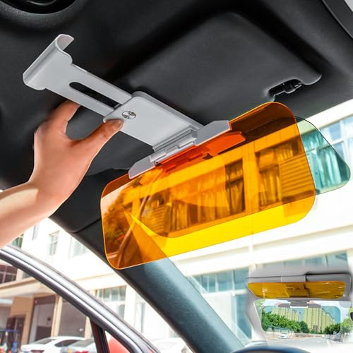 Universal sun visor extension for car 2 in 1 Car Sun Visor with Polarized Glare Protection Extender Day and night use anti glare sun visor for car