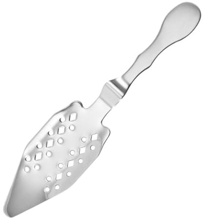 HOLIDYOYO 1piezas Cuchara De Inoxidable Cuchara Filtro Multiusos Para Cócteles Para Bares y Reuniones Familiares Elegante y Práctica