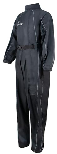 Zorax Combinaison de pluie tout-en-un pour adulte, Noir , S