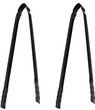 arlote Pinces à Feu de Camp Pinces à Charbon de Bois pour Poêle Pinces à Bois de Chauffage pour Cheminée Grillades Cuisine Camping Foyers Accessoires