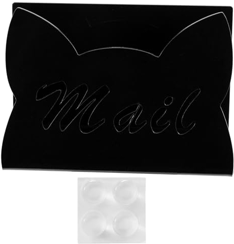 Brief Organizer - Acryl Katzenform Briefhalter für Schreibtisch - Brief Und Umschlag Präsentationsständer Für Postkarten Papier Dokumente Tisch Studio Schule Rechnungen Und
