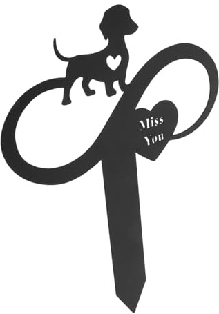 VILLFUL Plaque Commémorative pour Animaux De Compagnie Marqueurs Funéraires pour Animaux De Compagnie Décorations De Cimetière pour Tombe Piquets Funéraires Commémoratifs pour Chiens