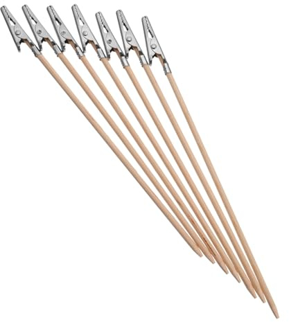 SAFIGLE 100 Piezas Pinzas de con Palillo de para Modelismo Herramientas DIY con Protección para Manos Sujetar y Pintar Maquetas Fácilmente