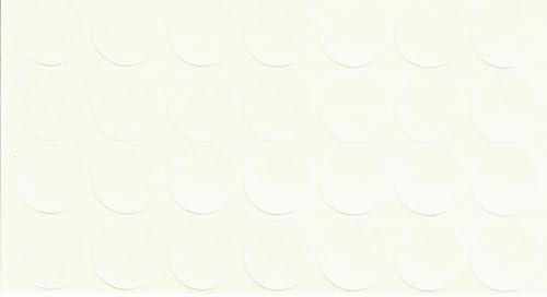 Ivory 20mm Self-Adhesive Furniture Screw Hole Cover Caps 28 Pcs, Acrylic, Durable, Thin, Perfect for Shelves, Camlock, Confirmates, Egger Compatible