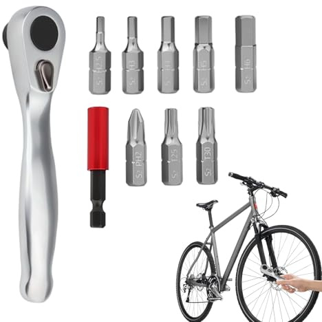 Duroecsain Kit de Réparation de Pneus de Vélo,Gadget Multifonctionnel Portable | Trousse D'Outils Pour VTT,Pour Hommes Femmes Route Montagne Cyclisme Voyage Maintenance D Urgence Extérieur Quotidien