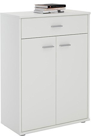 CARO-Möbel Kommode Sideboard Schrank Tommy in weiß, Anrichte Highboard mit Schublade und 2 Türen