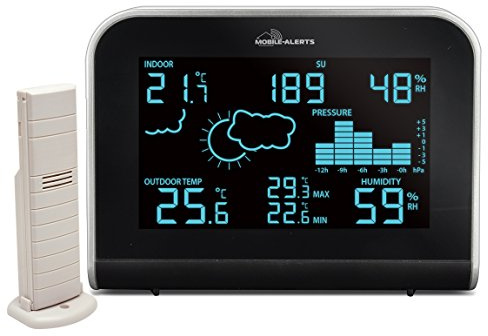 La Crosse Technology MA10920-B-SIL Stazione Meteo Colorata Connetta, Argento