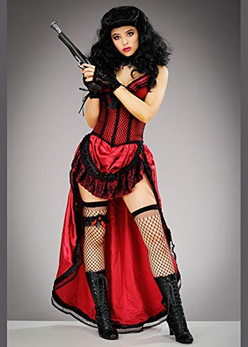 Magic Box Ladies Western Madam Red Saloon Girl Costume Large (UK 16-18)