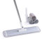 CQT Système de Nettoyage Commercial Plat en Microfibre de 45,7 cm pour Bois Dur Humide, Sec et poussière avec 4 tampons lavables pour carrelage stratifié, poignée et Extension en Acier Inoxydable